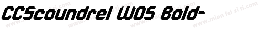 CCScoundrel W05 Bold字体转换